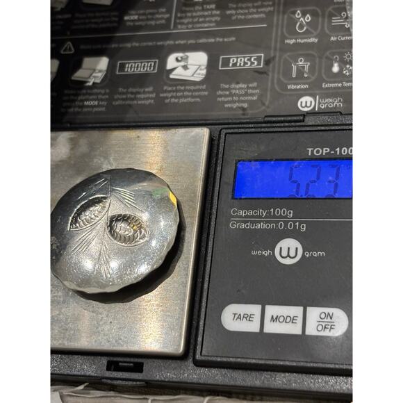 Vtg Sterling Silver Stuart Nye Hand Wrought Pine Cone Tree Holiday Brooch 1.5” - Picture 5 of 5